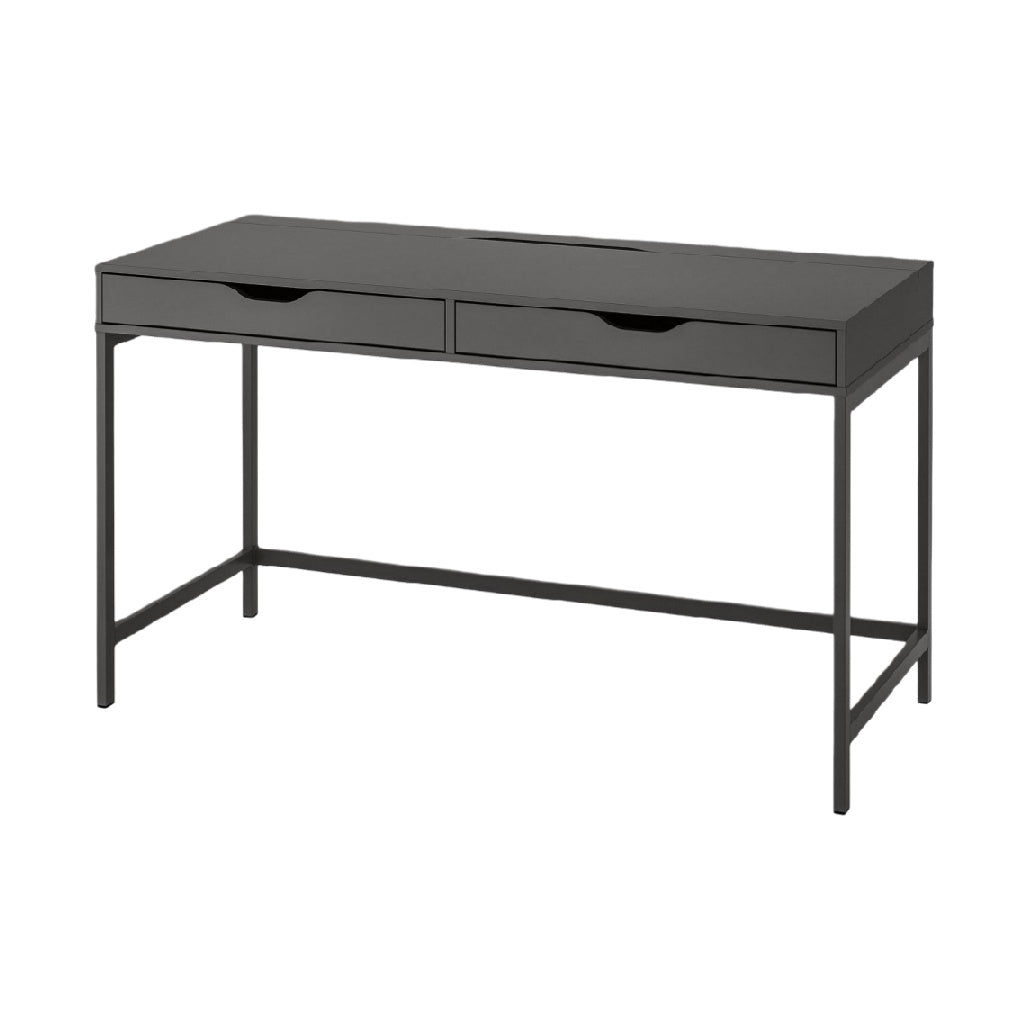 Desk with two drawers for office or study use in metal - 120 x 60 x 75
