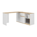 Corner desk for home office in wood and melamine - 150 x 120 x 75
