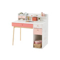 Study Desk for Children with Storage Drawers in Wood and MDF - 90 x 50 x 75
