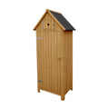Garden storage shed for outdoor use in natural wood - 70 x 40 x 150