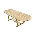 Outdoor Dining Table for Patio in Solid Wood - 200 x 100 x 75